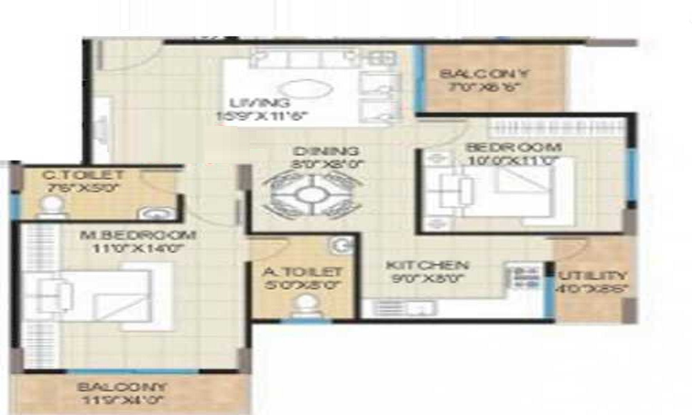 BM Pristine Floor Plan