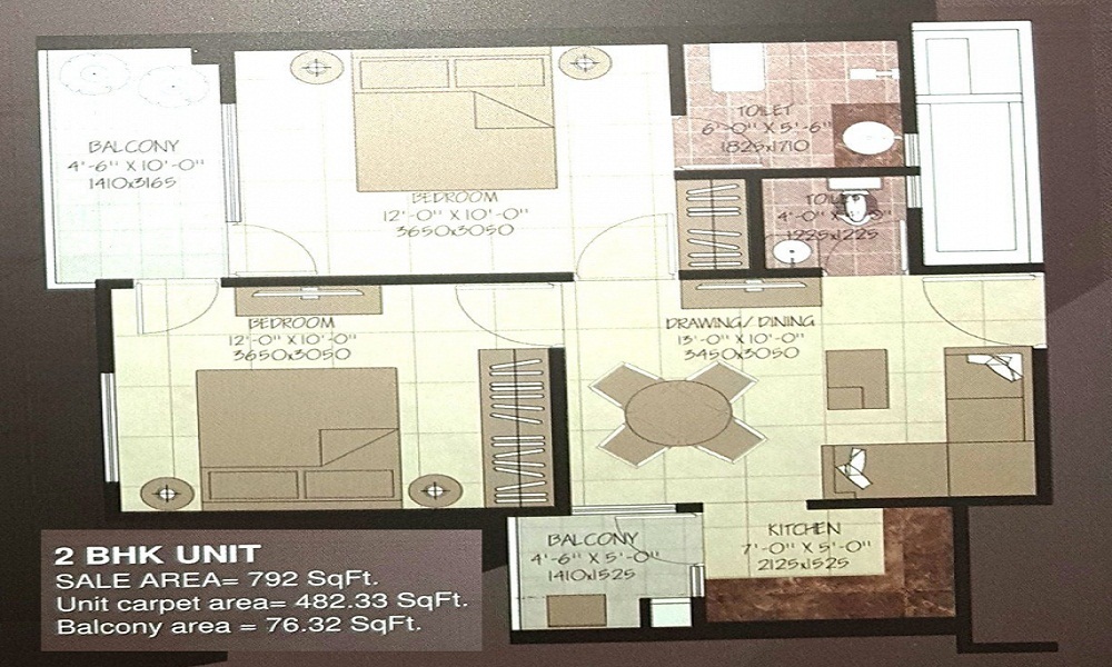 Devika Skypers Floor Plan