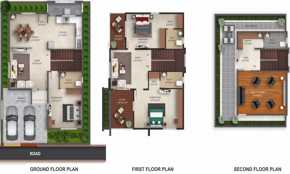 Dwarakamai Apex Villas Floor Plan