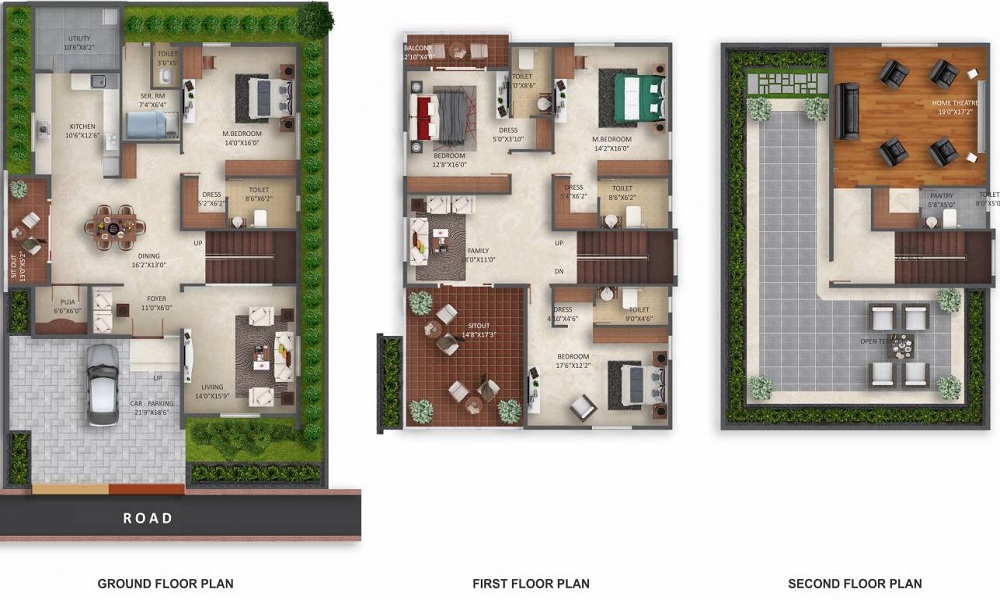 Dwarakamai Apex Villas Floor Plan