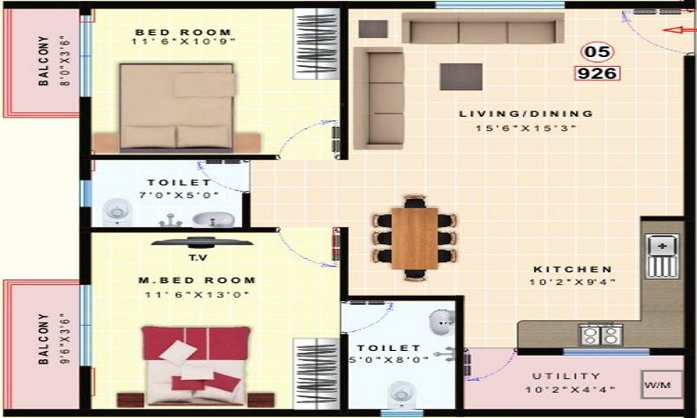 Vikyath Paradise Floor Plan