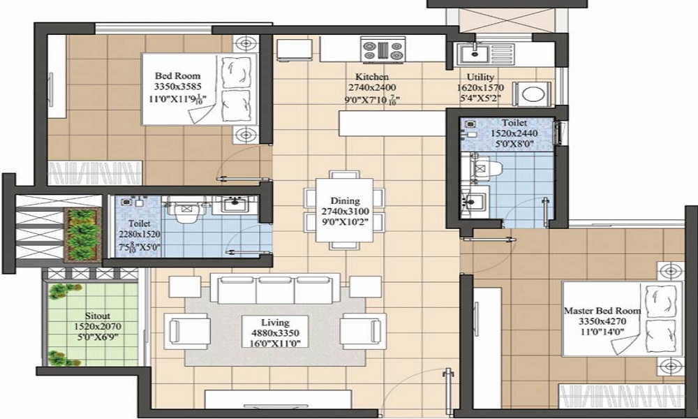 Navami Landmark Floor Plan