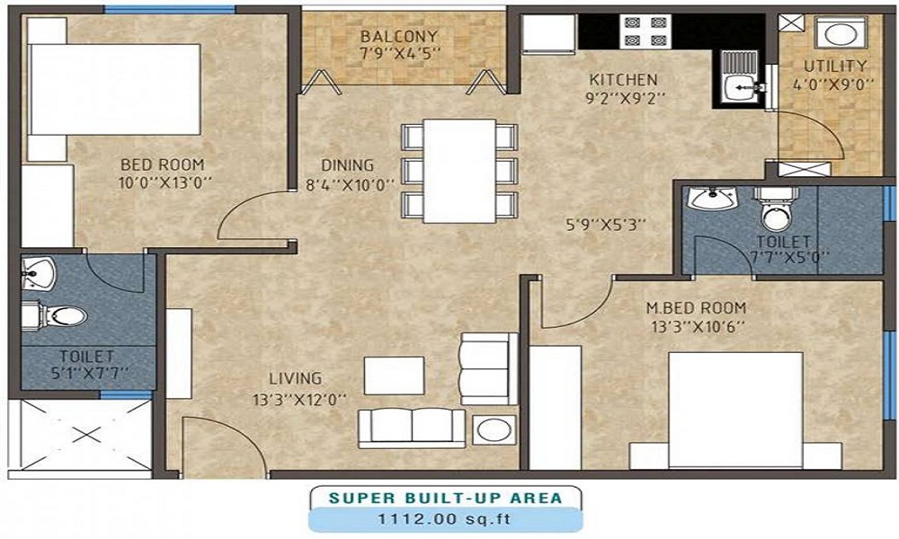 Mithuna White Bells Floor Plan