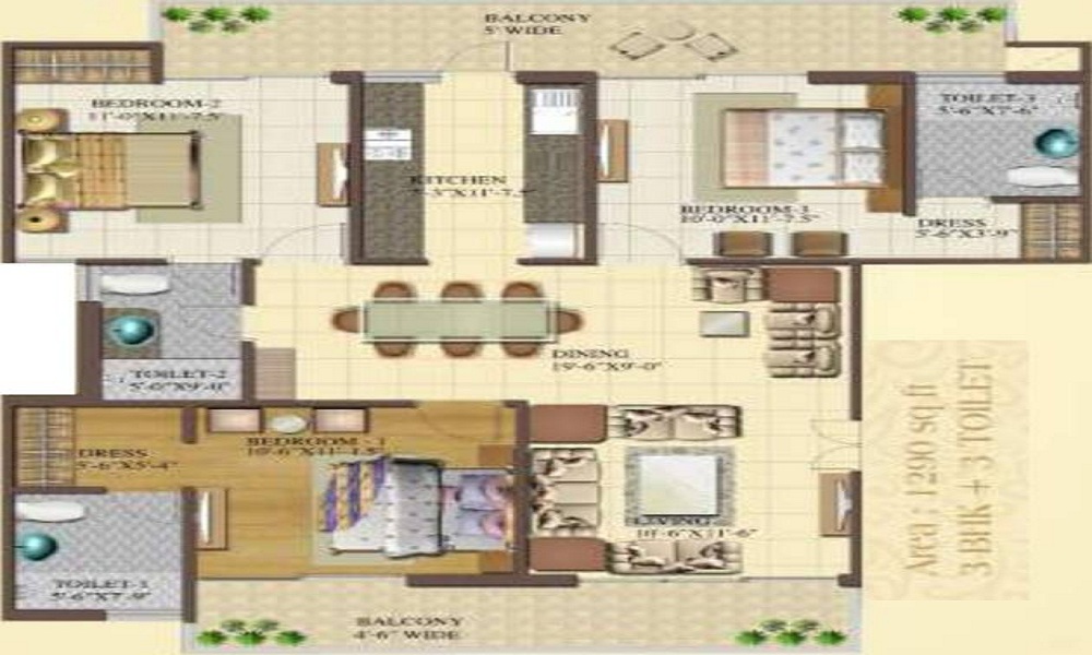 Kamal Sapphire Floors Floor Plan