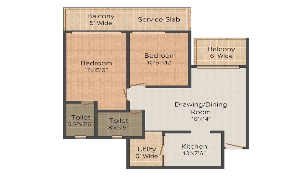 Parker White Lily Floor Plan