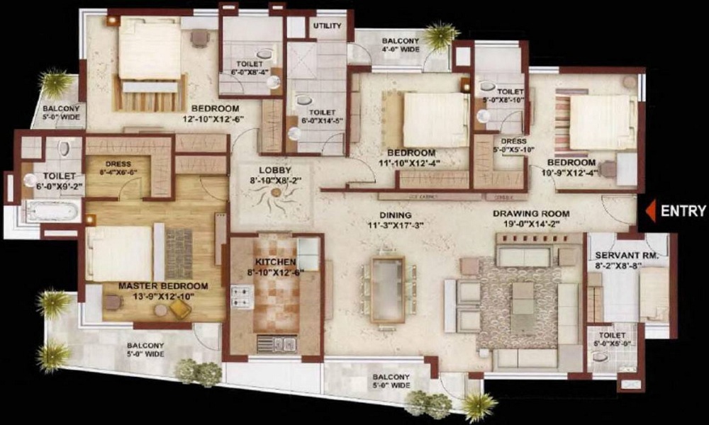 Sunshine Heights Allahabad Floor Plan