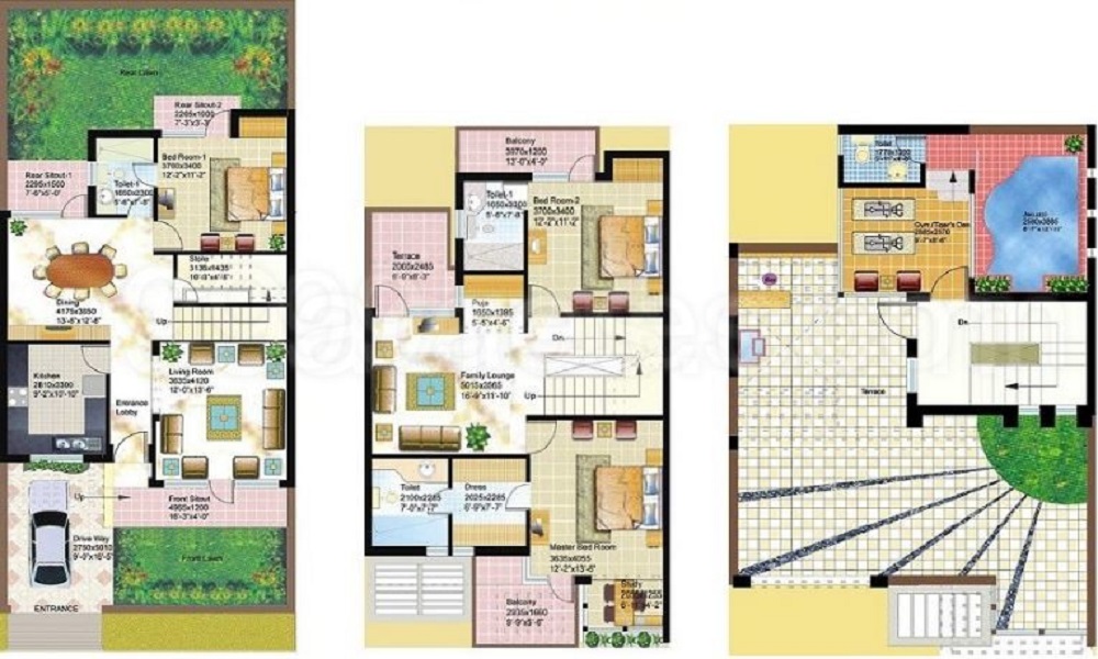 Ansals Florence Villa Floor Plan