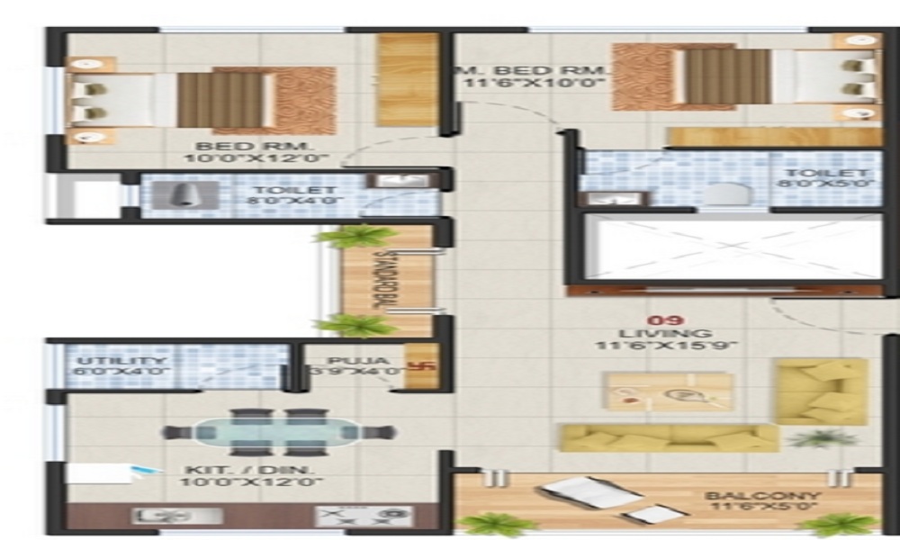 Nerkar Ganesh Sparsh Floor Plan