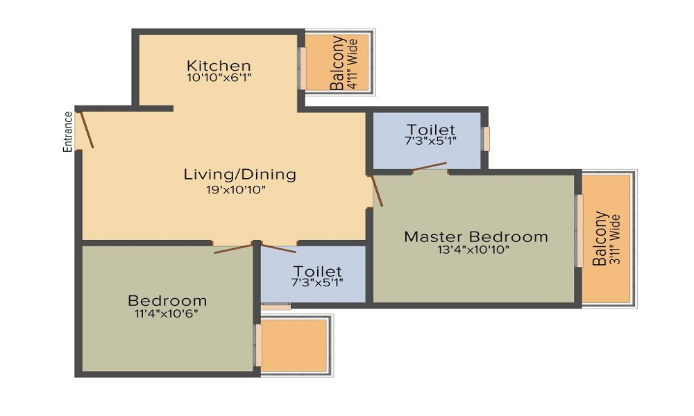 Dwarkadhish Casa Romana Floor Plan