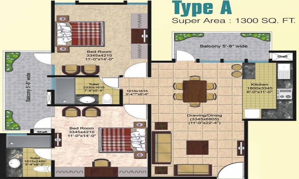 Dwarkadhish The Cubix Floor Plan