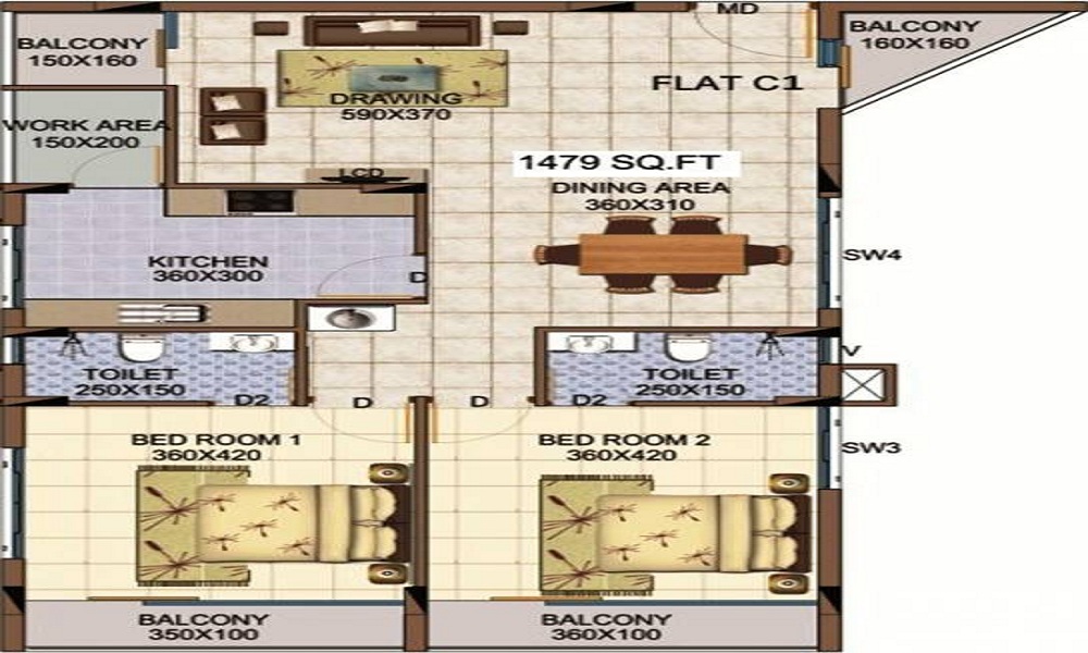 Kalyan Marvella Floor Plan