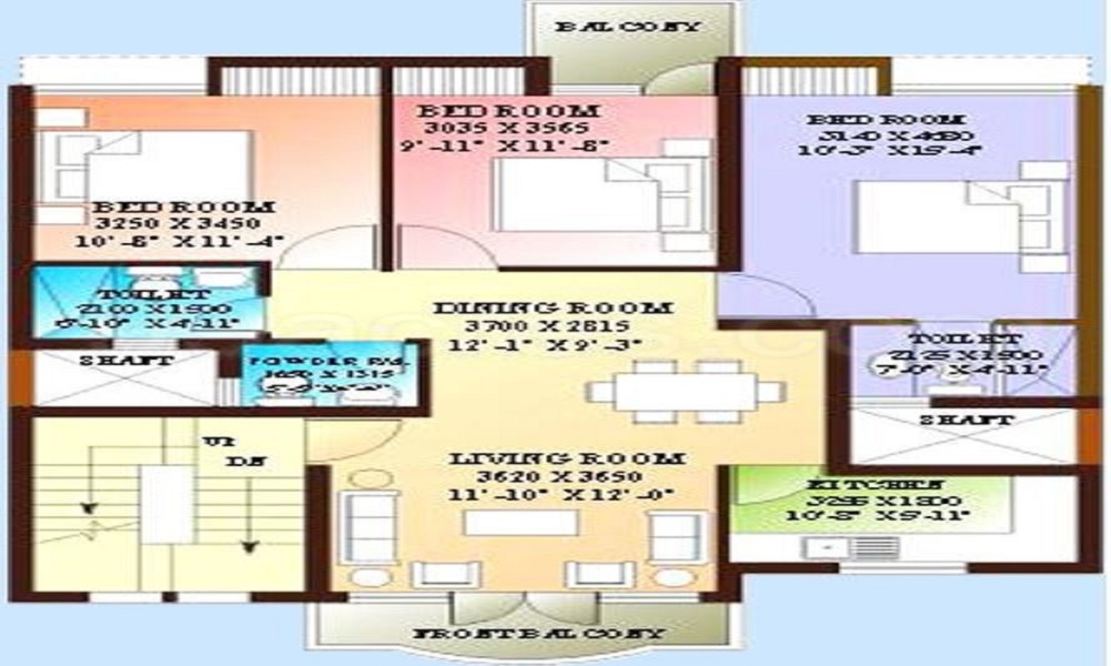 Ansal Royale Residency Floors Floor Plan