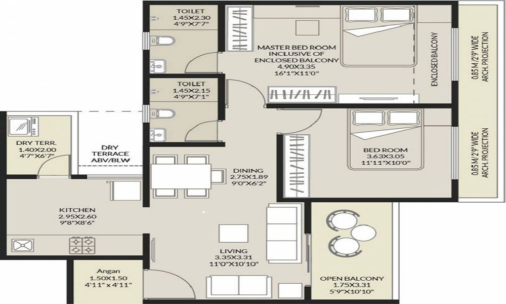 Arvind Elan Floor Plan