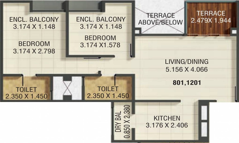 Kumar Park Infinia Phase 4 Floor Plan