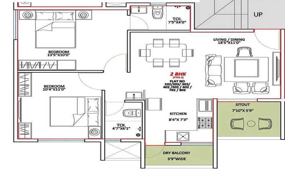 Kiran Sparsh Floor Plan