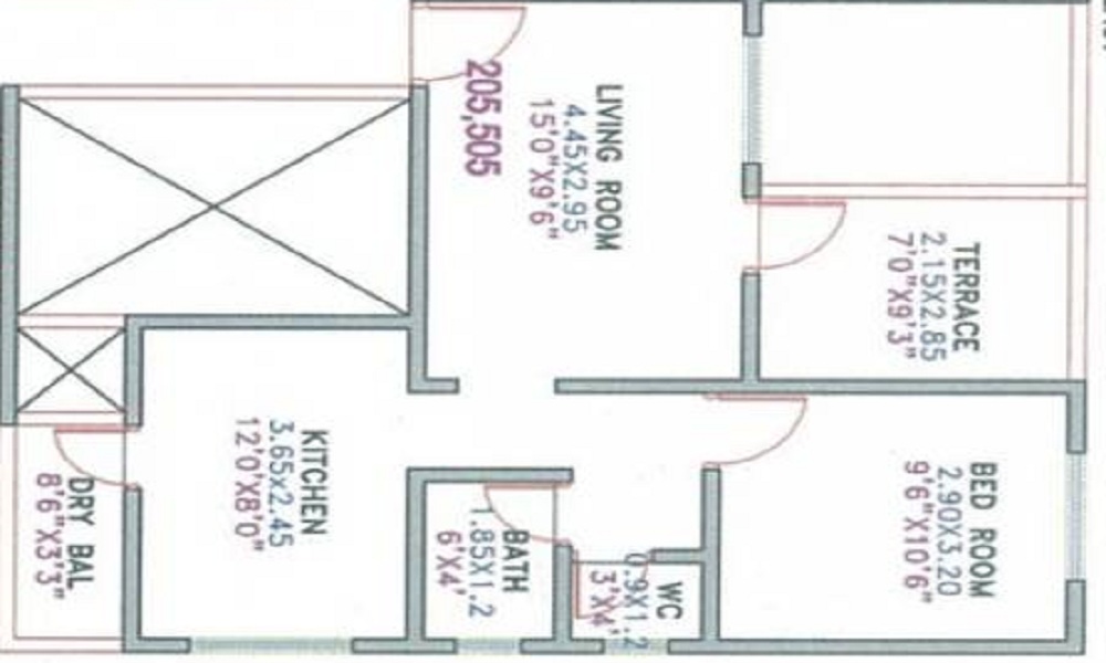 Suman Raj Residency Floor Plan