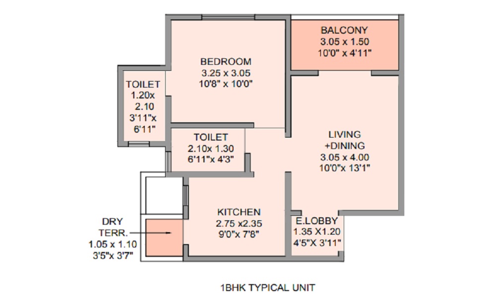 Kolte One Star Floor Plan