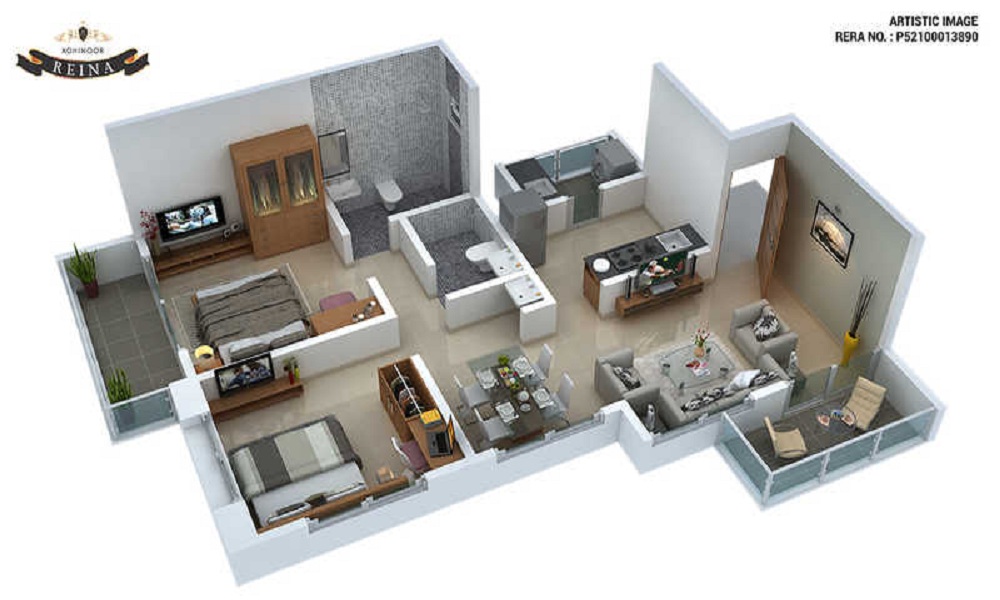 Kohinoor Reina Floor Plan