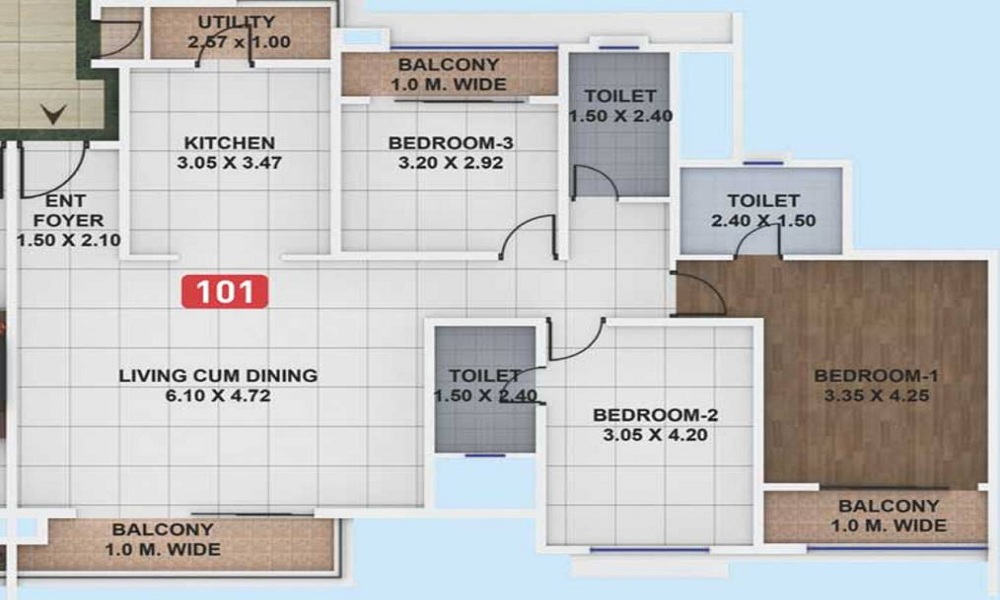 3 BHK+3T Flat for Sale in Hinjewadi, Pune