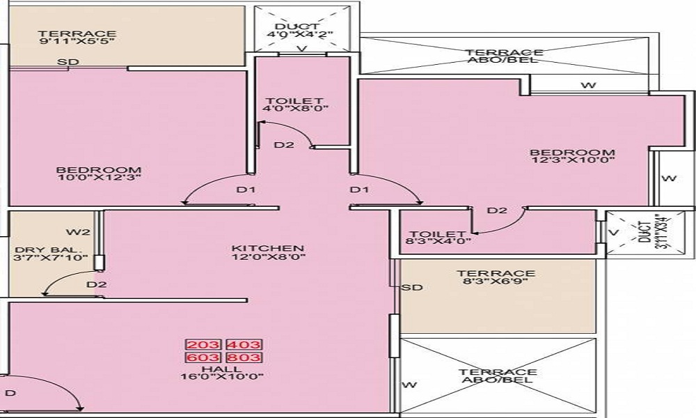 Pragati Royal Serene Phase 1 Floor Plan