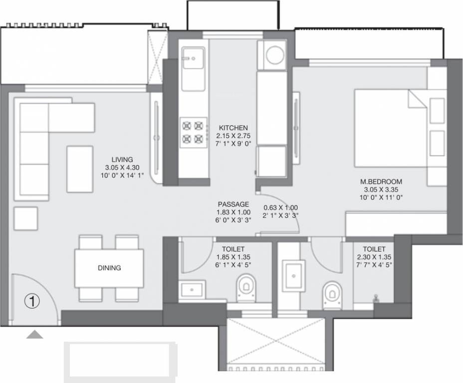 Godrej Nest Kandivali Floor Plan