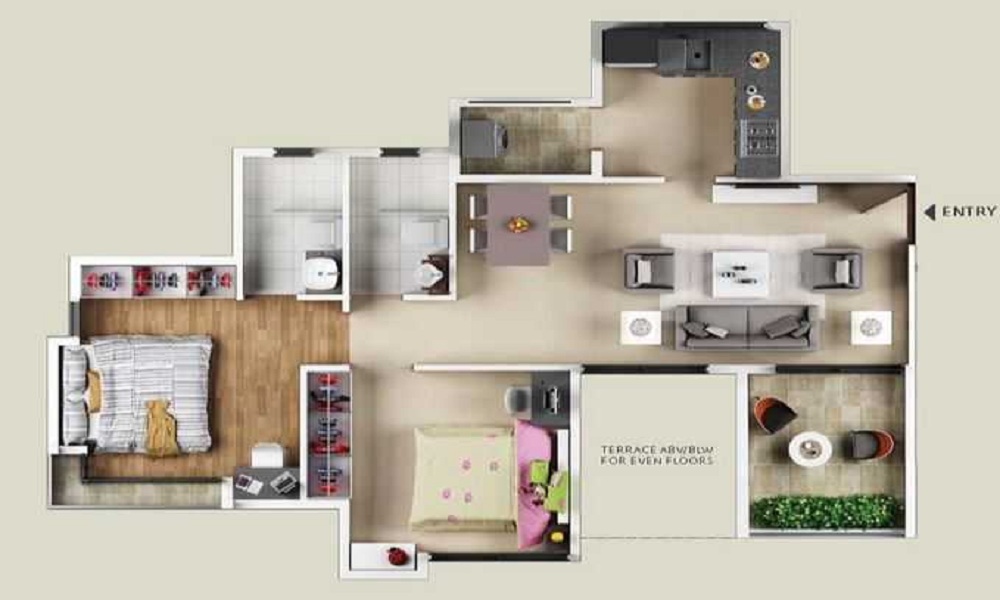 Vilas Javdekar Prudentia Phase 1 Floor Plan
