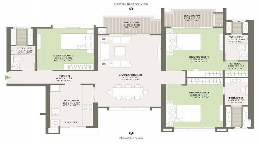Kohinoor Abhimaan Floor Plan