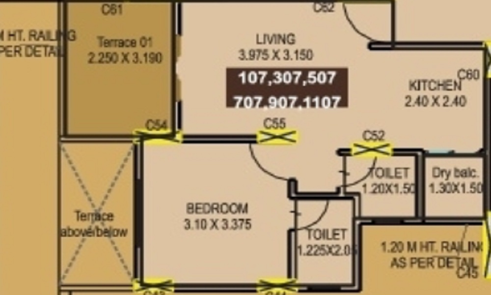 2 BHK+2T Flat for Sale in Hinjewadi, Pune