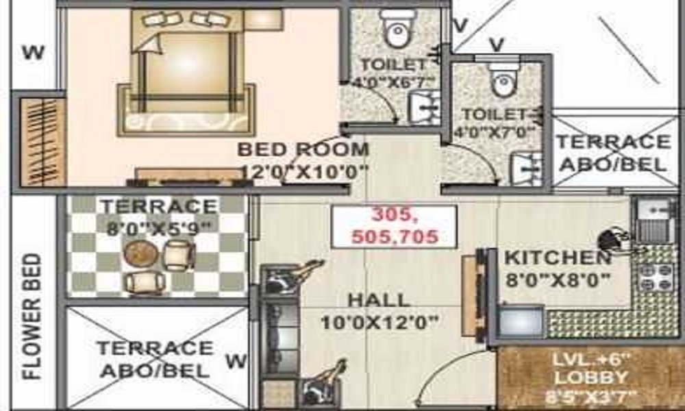 Opulent Sheetal Square Floor Plan