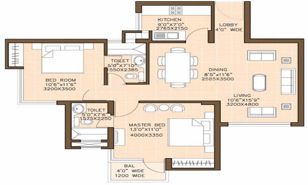 Omaxe Palm Greens Floor Plan