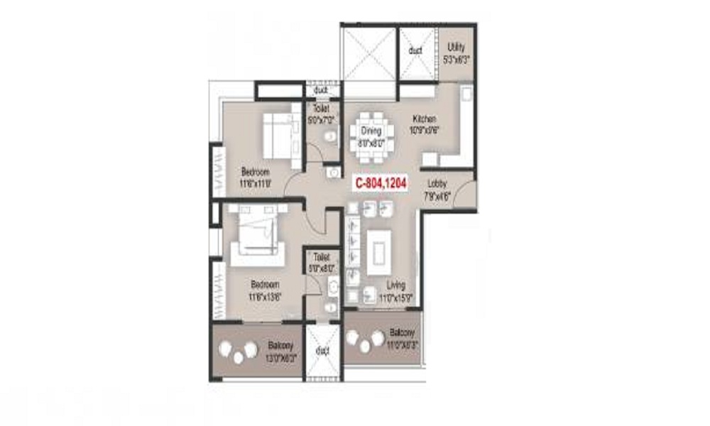 Mantra Grandstand Trinity Floor Plan