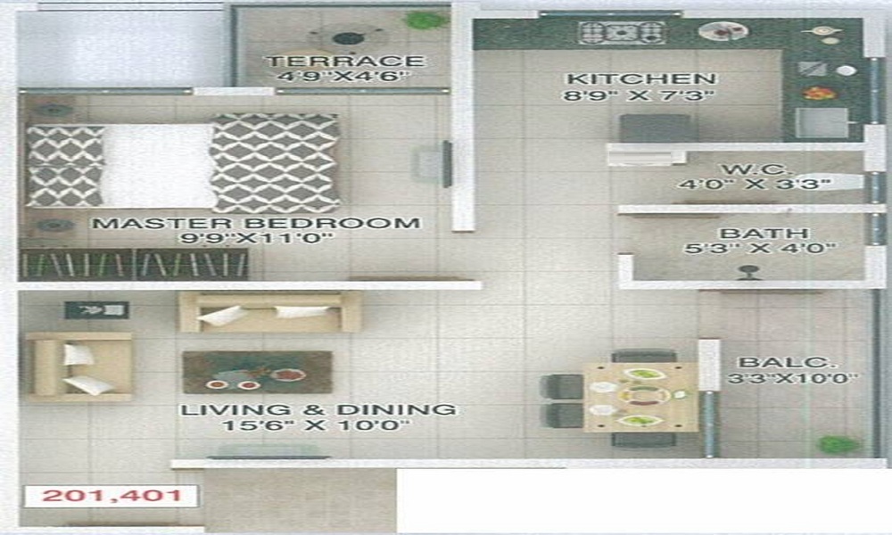 Unity Tulip Floor Plan