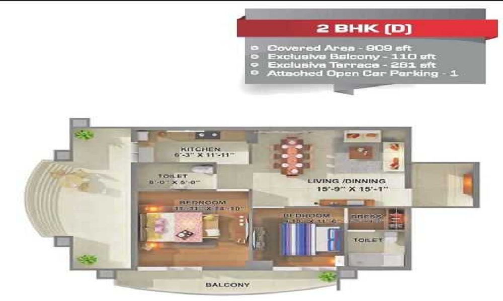 2 BHK+2T Flat for Sale in Surya Nagar, Alwar