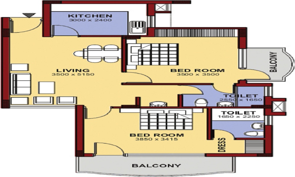 NBCC Heights Floor Plan