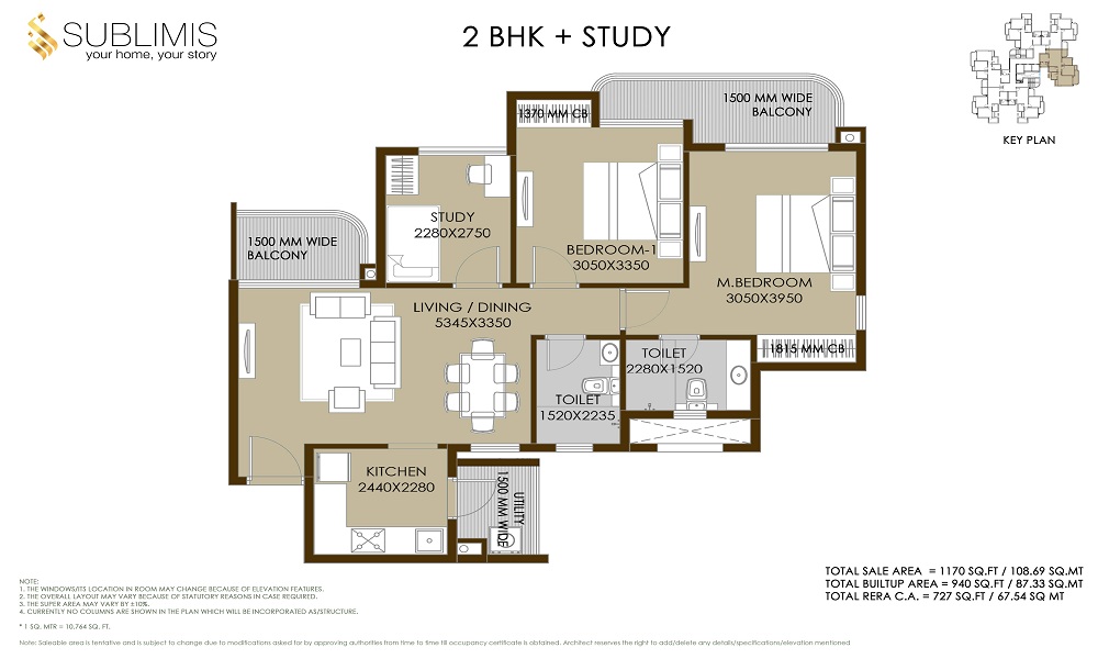 CRC Sublimis Floor Plan