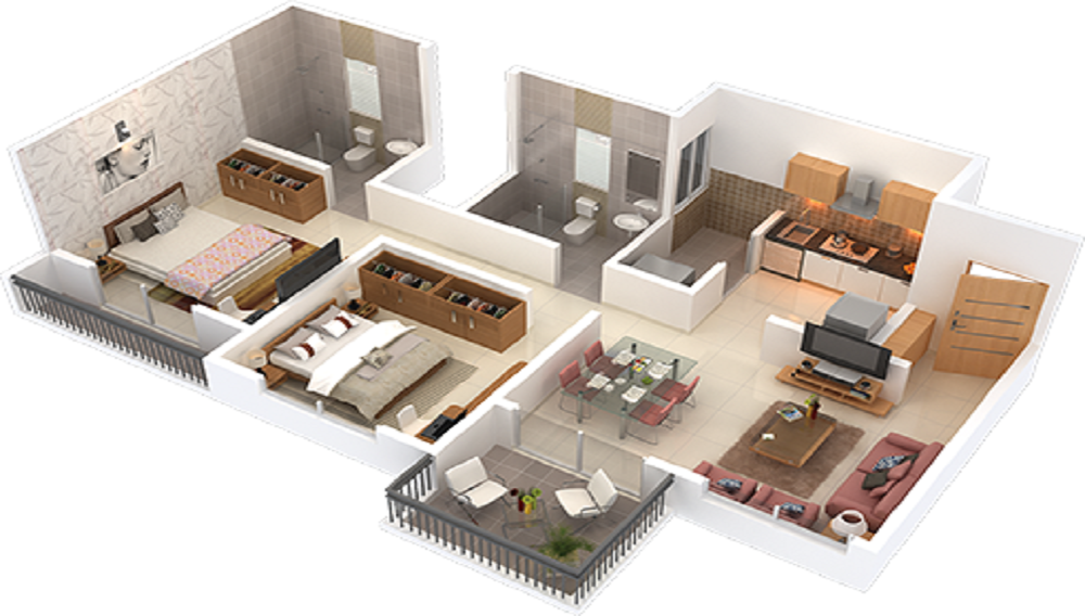 2 BHK+2T Flat for Sale in Hinjewadi, Pune