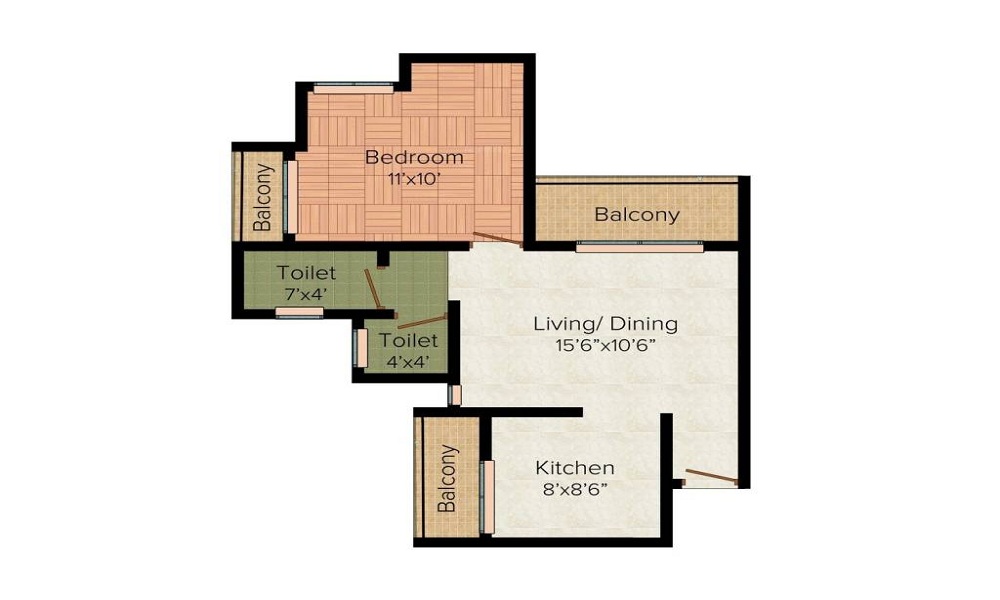 Bhujbal Quadra Town Floor Plan
