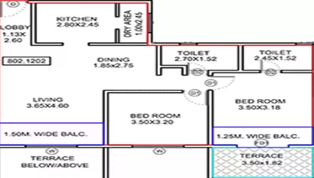 Kumar Hill View Residency Phase I Project II Building A And B Floor Plan