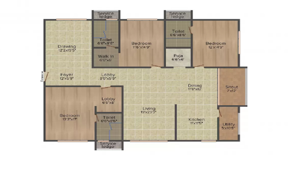 My Home Bhooja Floor Plan
