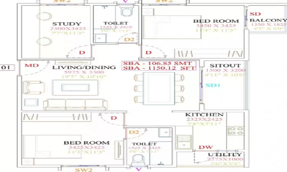 Innovative Oak Garden Floor Plan