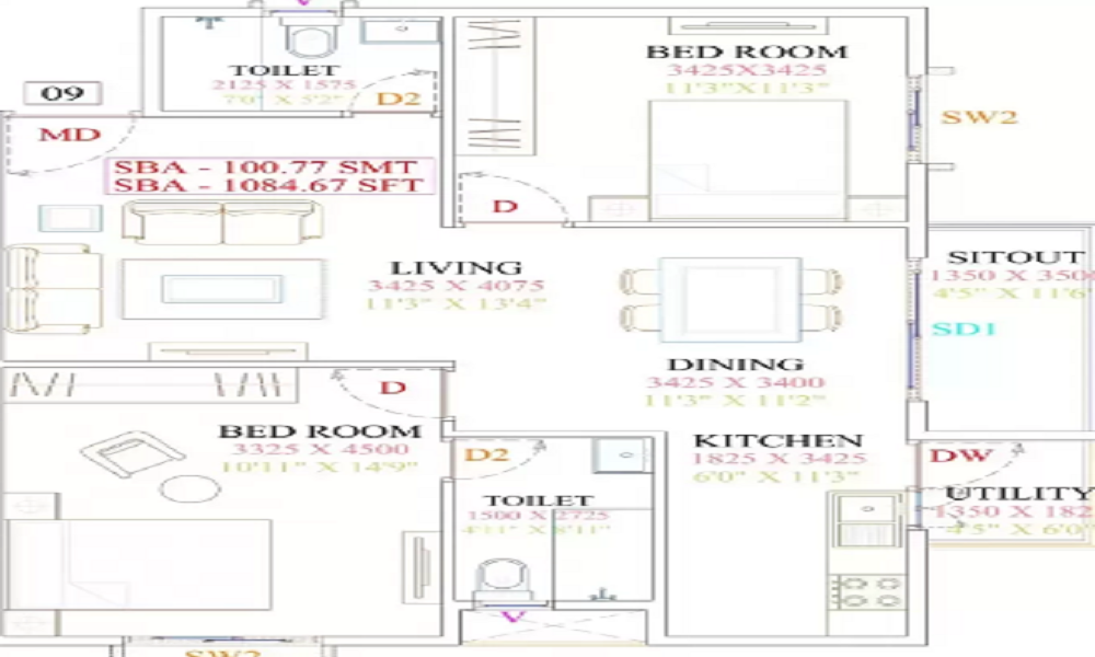 Innovative Oak Garden Floor Plan