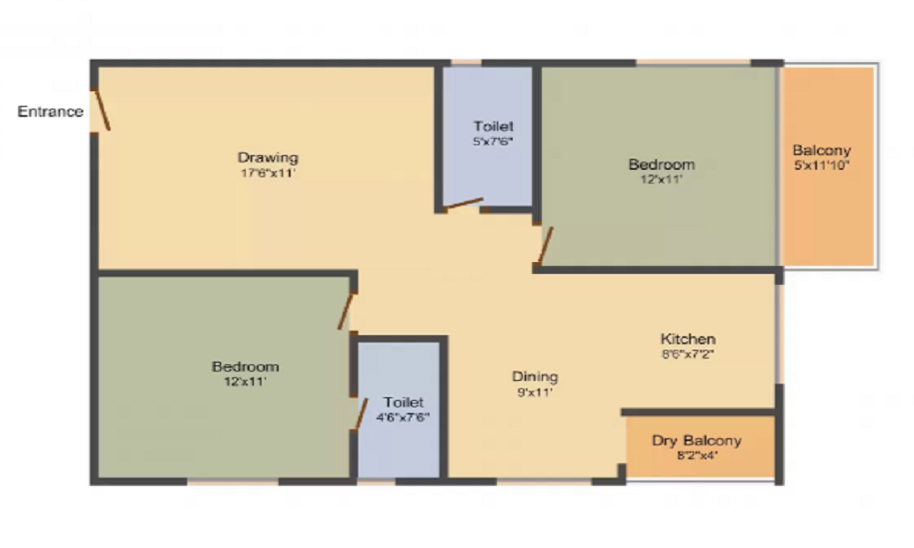 Hilife Triflora Floor Plan