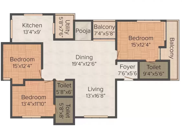 Vikram Mallige Floor Plan