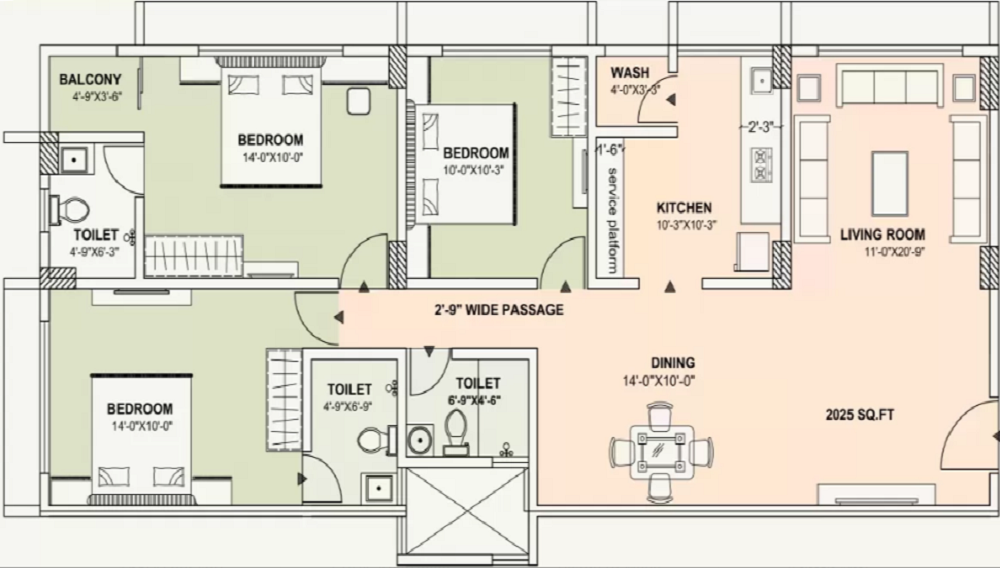 Nexrise Bliss Floor Plan