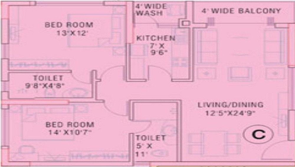 Ruchi Active Acres Floor Plan