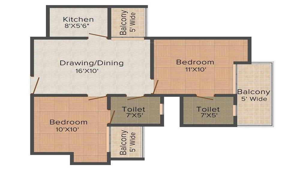 Supertech Eco Village 1 Floor Plan