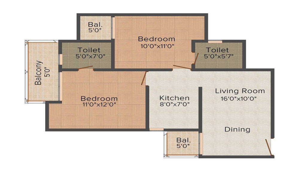 Gaursons 11th Avenue Floor Plan