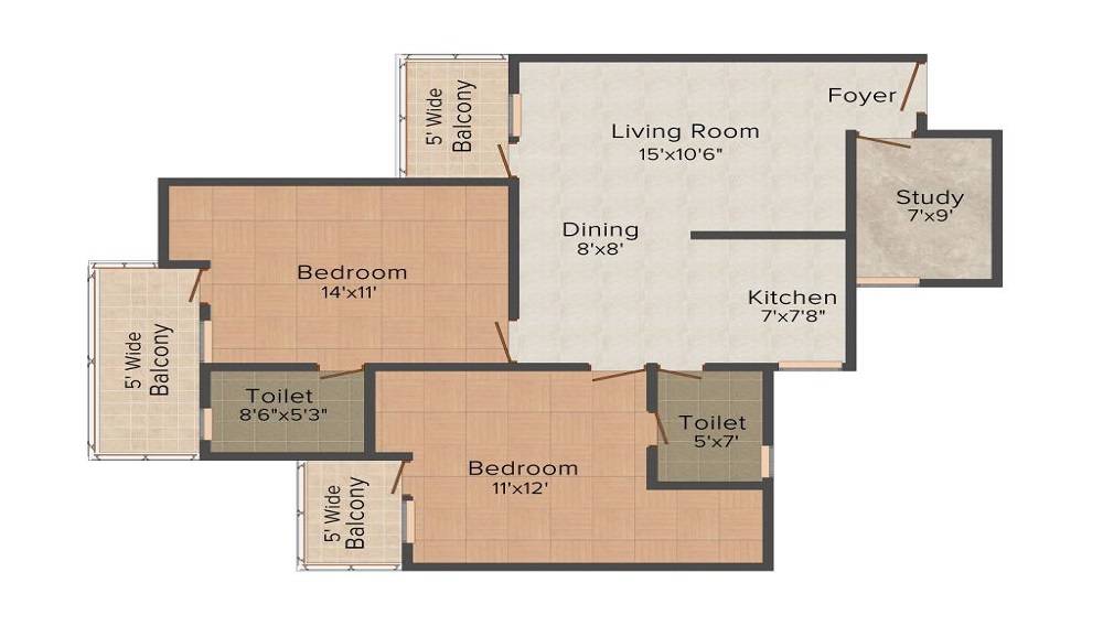 Gaursons 11th Avenue Floor Plan
