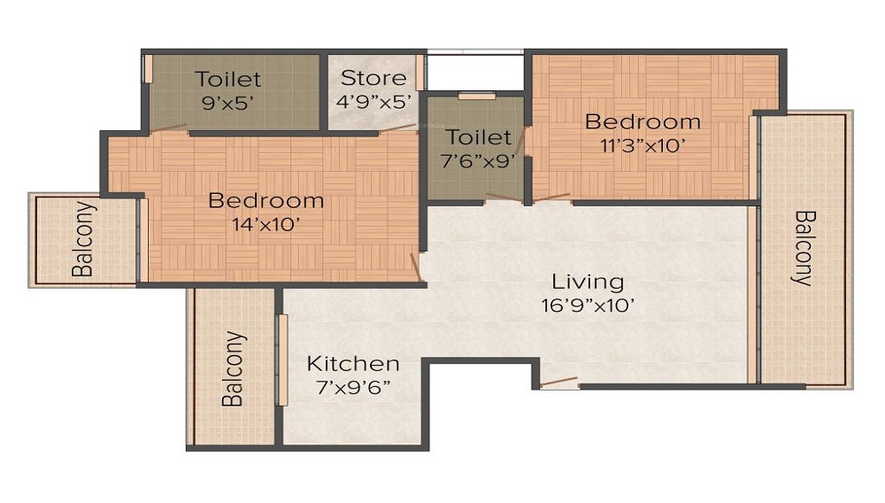 Amrapali Centurian Park Low Rise Floor Plan