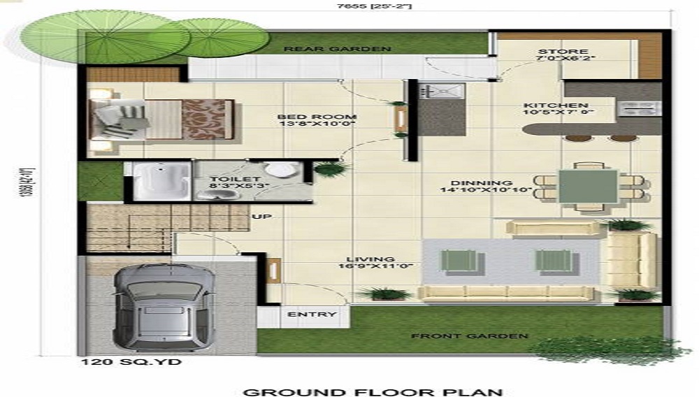 Greens 2 Villa Floor Plan